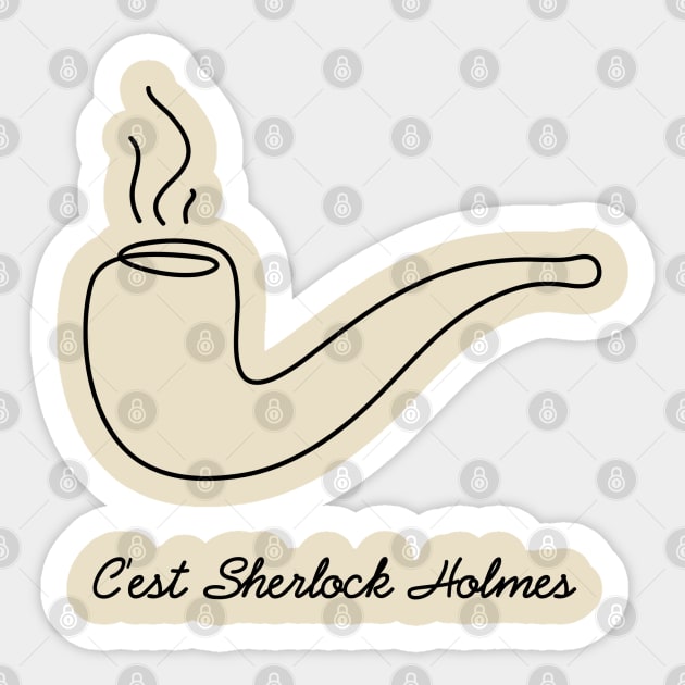 This is Sherlock Sticker by tugrulpeker